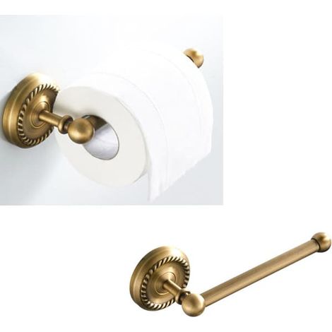 Porte-rouleau d'essuie-tout - Cuivre - 175 mm - Fixation par trou (1/5)