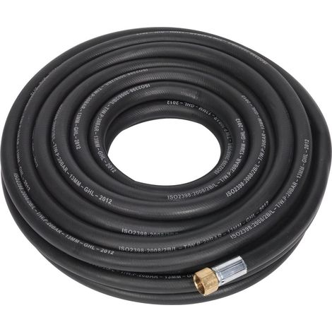 Sealey Air Hose 15m x �13mm with 1/2BSP Unions Extra-Heavy-Duty AH15R/12 (1/2)