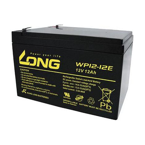 Long WP12-12E Batterie au plomb rechargeable 12V 12Ah (1/2)