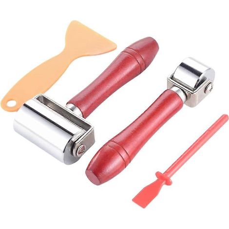 Lederpresswalze, Lederklebewalze mit Rakel (2,36 Zoll + 1 Zoll) (1/5)