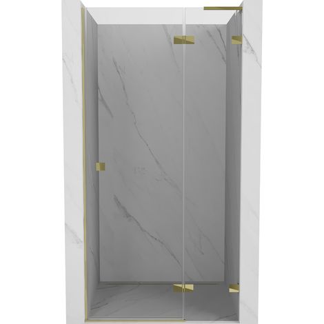 Mexen Lunar L Duschwand Tür rechts öffnend 110 cm, transparent, gold - 834L-110-000-50-00-P (1/5)