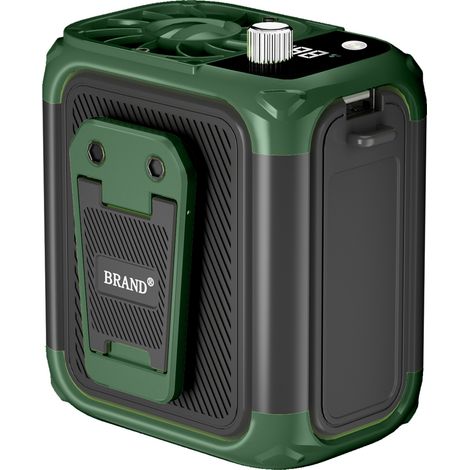 Ventilateur portable rechargeable à clipser sur la taille ou le cou – 6000 mAh, autonomie longue durée, fonction éclairage intégrée, design ergonomique pour un refroidissement efficace en été-lsw