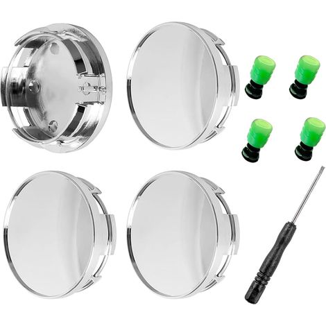 4 pièces de cache-moyeux pour moyeux de roue de 75 mm - Capuchons de moyeux pour jantes, moyeux ABS - Cache-moyeux pour jantes, moyeux de roue - Cache-moyeux de centre de roue - Pièces de rechange (1/5)