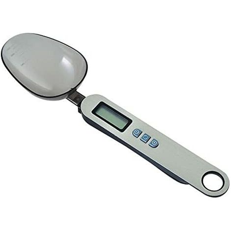 Bilancia digitale a cucchiaio, 500G/0.1G 300G/0.1G Cucchiaio dosatore elettronico Bilancia digitale a cucchiaio Cucchiaio dosatore elettronico da cucina Bilancia alimentare multifunzionale con grande (1/5)