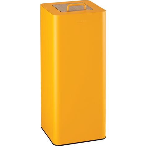Poubelle de tri sélectif Solstice Signature - 60l - jaune mat - RAL 1018 (1/4)
