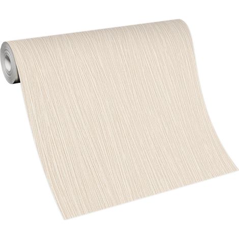 Papier peint motif beige écru moderne Tapisserie motif beige chambre adulte & salon Papier peint intissé salon & bureau (1/5)