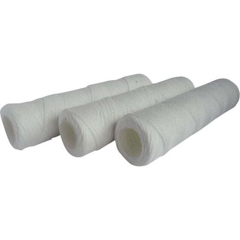 Pack de de 3 cartouches filtrante anti-sédiments bobinée 20 microns - Taille standard 10", XU, Pour filtrer les impuretés de l'eau du réfrigirateur - Durée : 6 mois - KZQ (1/3)