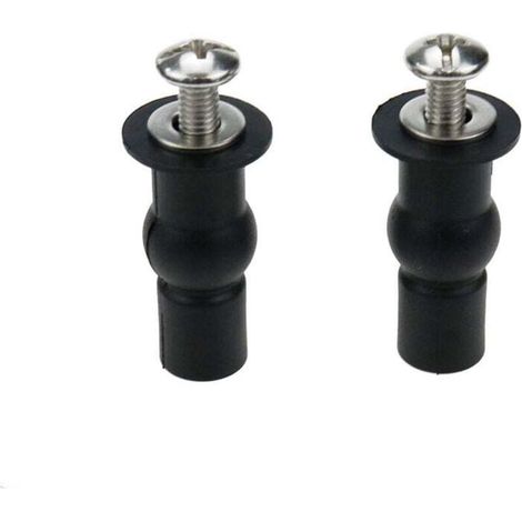 Fixations Charnières Abattant WC Universel 18mm Compatible Tous Modèles de Toilettes