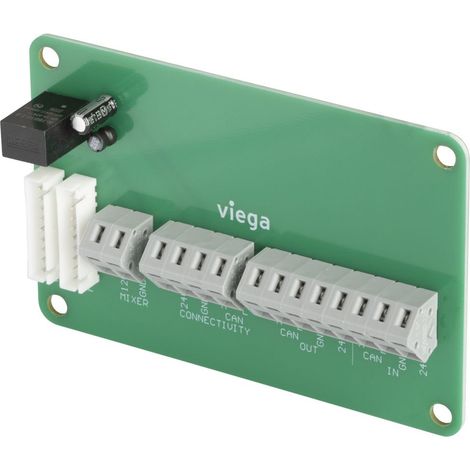 Viega Anschlussplatine 9121.0, zentral 24V CAN, inkl. Befestigungsset (1/2)
