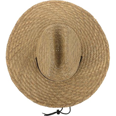 Straw Hat Men Gardener Woven Lightweight Breathable Rustic Sun Hat Wide Sun Visor for Outdoor Work Casual Wear (1/5)