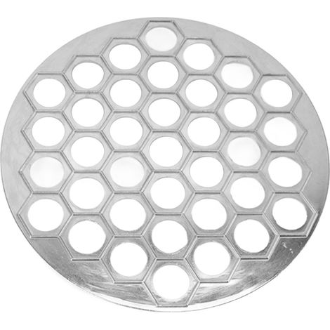 Moule à raviolis russes, moule à pelmenis en alliage d'aluminium, 37 trous, couleur argent (1/5)