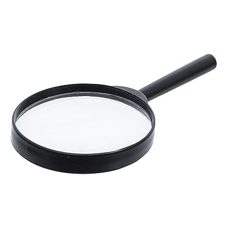 Loupe de lecture 10X, 80 mm, miroir incassable, haute clarté et légèreté, idéale pour les seniors. Convient également aux bijoutiers, aux artisans et