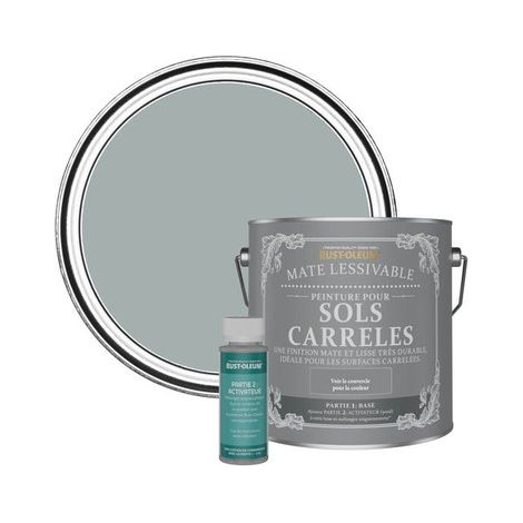 Peinture pour Sols Carrelés Mate Lessivable - Gris Minéral (1/3)