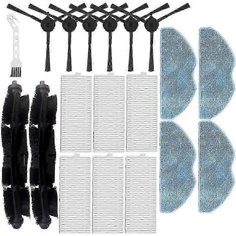 19 pièces pour aspirateur robot Tefal Rowenta X-Plorer Série 75 S+ RG8597W : brosse principale et filtre HEPA. (1/5)