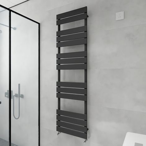 Acezanble Flat Panel Towel Rail Radiator Central Heating Rad Anthracite 1600x450mm (1/4)