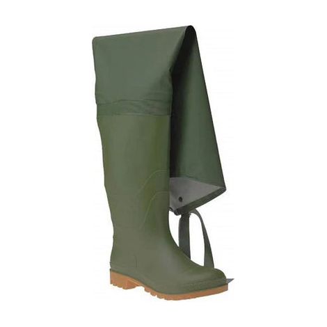 ISSALINE Stivali tuttacoscia con cosciale in pvc - Verde - Numero: 41 (1/2)