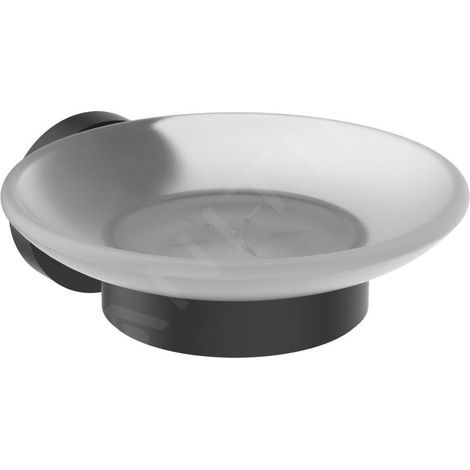 Ideal Standard IOM - Porte-savon avec support, noir / verre satiné A9122XG (1/3)