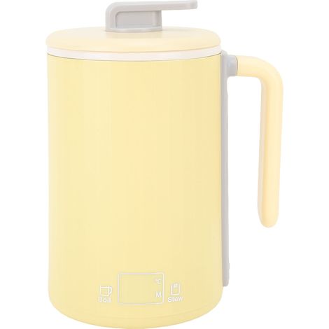 Bouilloire électrique à chauffage rapide, contrôle intelligent de la température, protection contre la surchauffe, arrêt automatique, idéale pour le bureau et la maison, jaune, prise européenne 220 V (1/5)