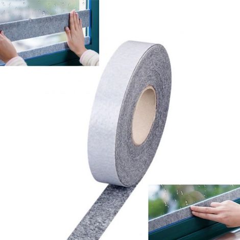 Autocollants absorbants en éponge - Faciles à installer et à nettoyer (4 cm × 3 m) - Tampons en feutre autocollants, pour fenêtres et portes (1/5)