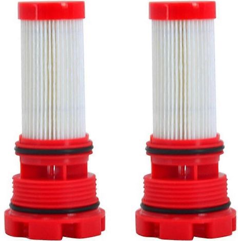 2 filtres à carburant rouges neufs compatibles avec les moteurs Ford Mercury Optimax/Verado (1/4)