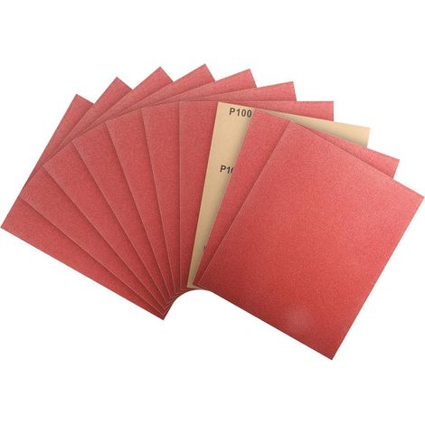 Schleifpapier 23x28cm Auto Metall Holz Lack 280x230mm 10 pcs 100 grit (1/5)