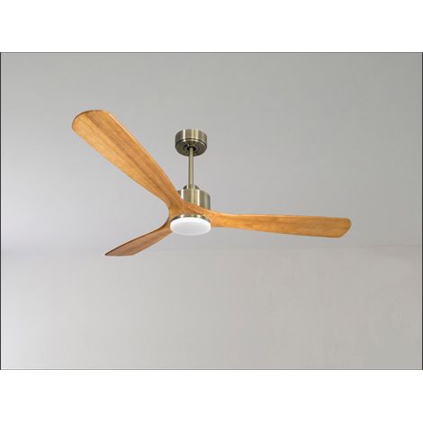 Modulo de KlassFan - Ventilateur de plafond DC Led Chocolat pales noires thermostat 10 à 15m² KlDC6SlimP1BkL1Chocslim (1/5)