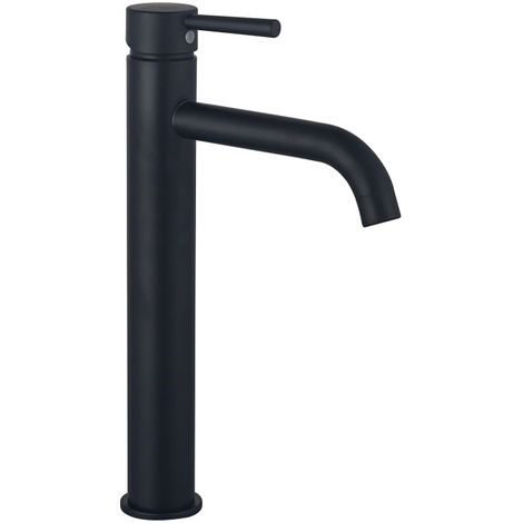 FugaFlow Eccelente Sobrado Mitigeur rehaussé lavabo 33.1cm Noir mat (1/4)