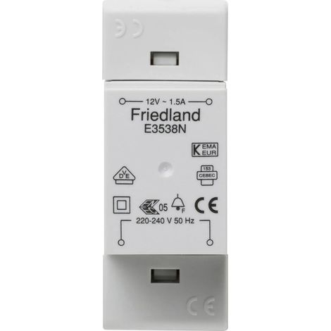 [GEBRAUCHT] B-Ware Honeywell Klingel Transformator Trafo 12 V Ac 1,5 A E3538 N Din Schiene Montage
