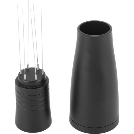 Distributeur de café moulu professionnel, en forme d'aiguille, plat, pour mélanger le café, idéal pour les cafés, la maison et les voyages, noir (1/5)