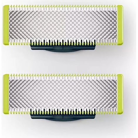 2 lames métalliques de coupe pour tondeuse à cheveux, pièce de rechange incisive compatible QP210/50220252325202527. (1/5)