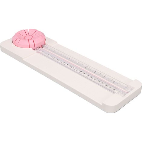 6-in-1-Papierschneider: gerade, gepunktete, gebogene, gefaltete, unregelmäßige und wellenförmige Schnitte. Vielseitiges Werkzeug für 22 cm breite Fotokarten mit 220 g/m². (1/5)