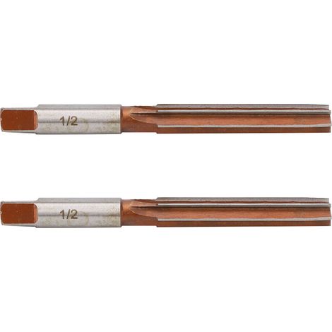 2 pièces alésoir conique américain à queue droite 1/2, pour perçage et alésage précis (1/5)