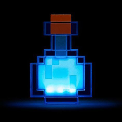 Veilleuse LED 8 couleurs, lampe de bureau LED à changement de couleur en forme de flacon de potion Minecraft, veilleuse de 7 pouces (une pièce) (1/3)