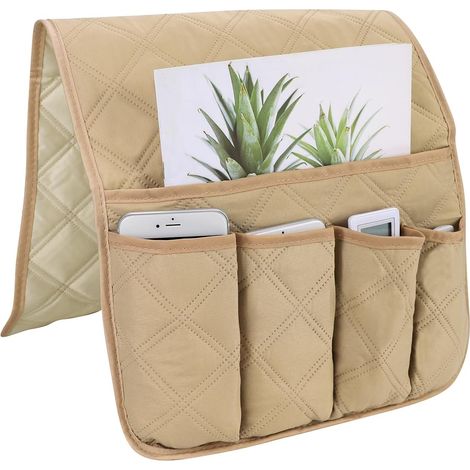 Organiser for Sofa Armrest Chair Storage Bag Waterproof Storage Hanging Side Sofa Organizer Multi-Pocket for Remote Control Tablet Phone Magazine Book TV (1/5)