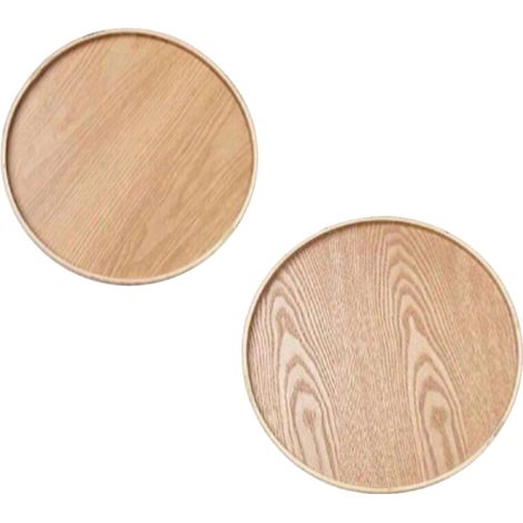 Bandeja de servir de madera, diseño minimalista, fácil de limpiar, J250116-A (1/2)