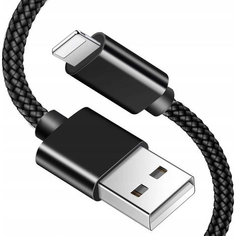 Cable Lightning USB para iPhone Quick Charge 3.0 Koanni kb2CZARNY