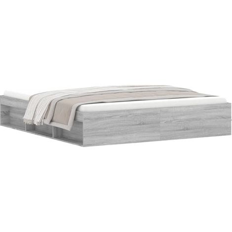 Cadre de lit sonoma gris 180x200 super king (1/5)