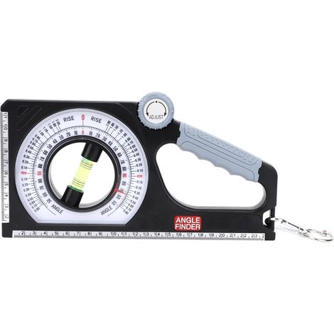 Niveau multifonction pour chantier 130° mesureur d'angle avec mousqueton (1/5)