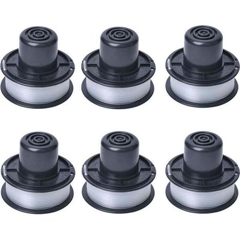 Carrete de hilo A6226 - Compatible con desbrozadoras automáticas Auftipp GL250 / GL310 / GL360 / GL360SB - Hilo de 6 m - Paquete de 6 (1/4)