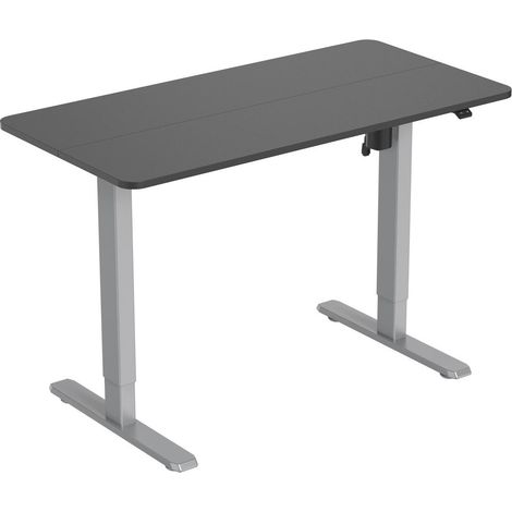 Equip 650811 Elektrisch verstellbarer Schreibtisch schwarz und grau