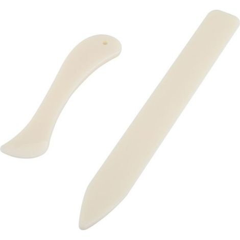 Outil d’os Dossier en Os, Ensemble D'outils de Rainage de Papier 2 Pièces pour Marquer les Bords de Pliage deco pack (1/5)