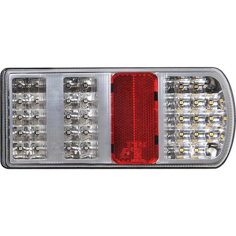 Feu arriere 5 fonctions 225x105mm 43led droit (1/5)
