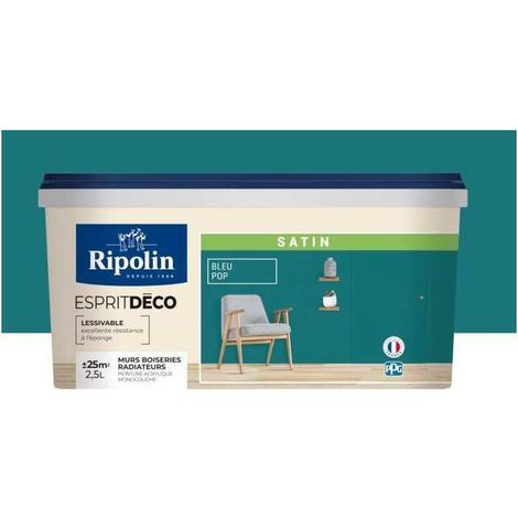 Ripolin Satin Bleu Pop pintura interior satinada 2,5L (1/3)