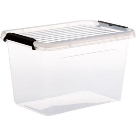 Boîte de Rangement "Clip" 6,5L Transparent (1/3)
