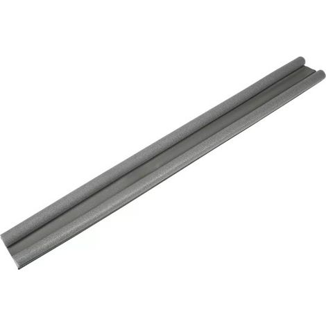 Rouleau anti-courant d'air double - 95 cm - gris - facilement réglable - isolation efficace (1/5)