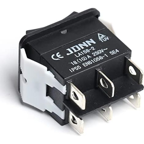 Interrupteur double étanche à commande microélectrique LA158-2 10A 250V (1/5)