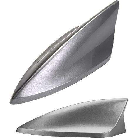 Shark Antenna, Shark Fin Antenna, Car Antenna, Universal Car Antenna, FM/AM Antenna, Made of ABS, Enhanced Signal, Waterproof and Dustproof (Gray) (1/5)