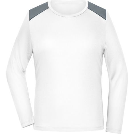 James & Nicholson Running Langarmshirt Damen JN1385 Gr. M white