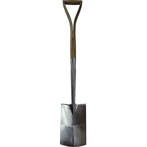 Faithfull RI11-VRSSDSWSYD Prestige Stainless Steel Digging Spade Ash Handle FAIPRESDSSS