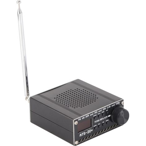 Récepteur radio multibande AM LW MW SW SSB LSB, scanner USB portable avec antenne ATS-20+ Si4735